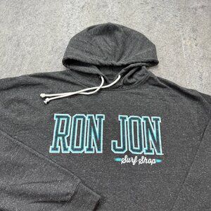 Ron Jon Surf Shop Hoodie Men XL Gray Cozumel Mexico Lightweight Beach Pullover z